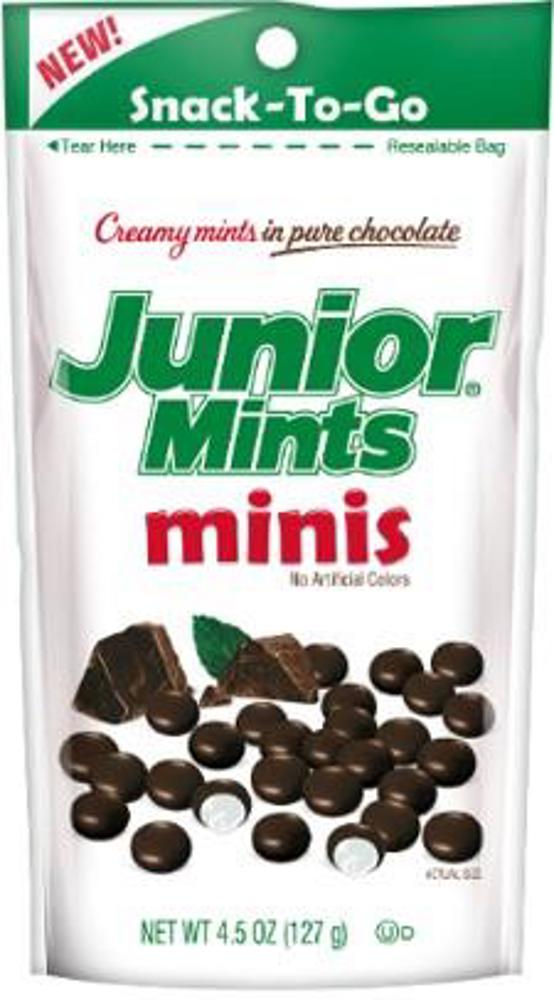 Tootsie Roll Stand Up Bags Junior Mint Minis 12ct 4.5oz