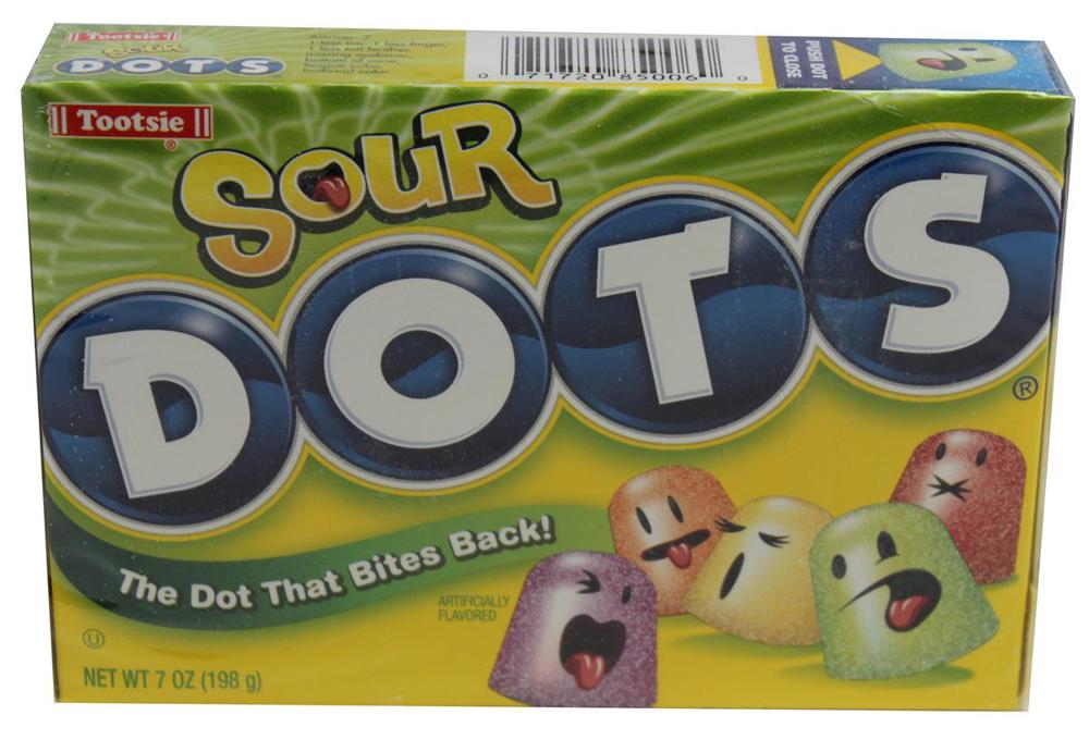 Tootsie Roll Theater Items Sour Dots 12ct 6oz