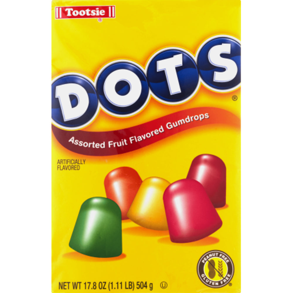 Tootsie Roll Family Size Box Line Dots Super 12ct 17.8oz