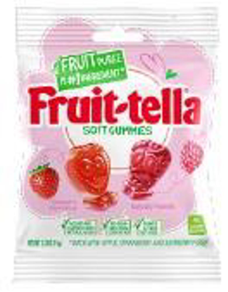 Perfetti Fruit-tella Gummies Strawberry/Raspberry 3.2z 12ct