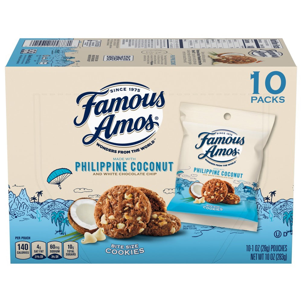 Famous Amos Coconut Cookies  1oz bag   4/10ct