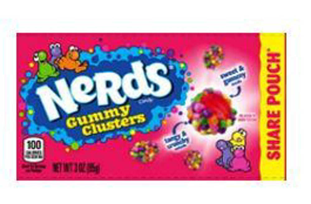 Nerds Gummy Clusters Sharepack 3oz D-Tray 4/12ct