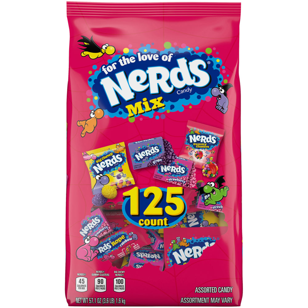 NERDS VARIETY 125CT BAG
 57.1oz Bags 1/6ct