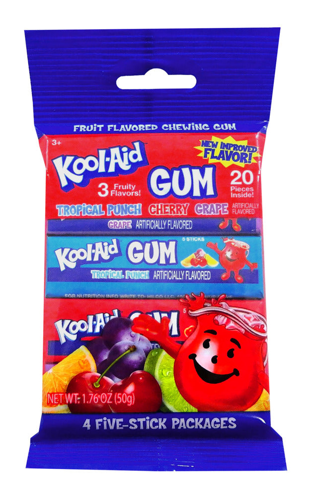 Kool-Aid Gum 4Pk. Peg Bag 1.76oz 4/10ct