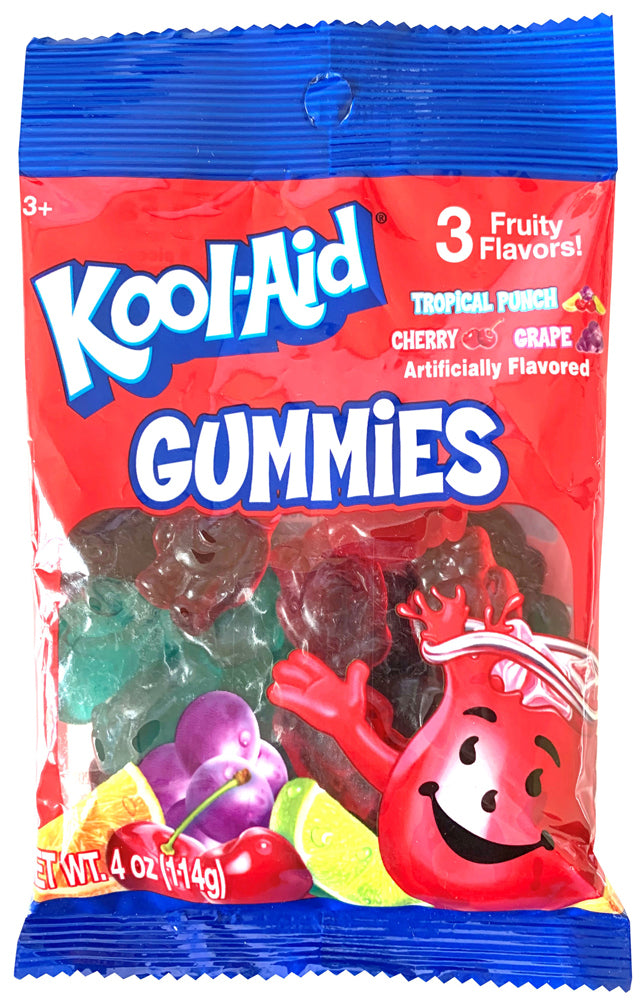 Kool-Aid  Gummy Peg Bag 4oz 12ct