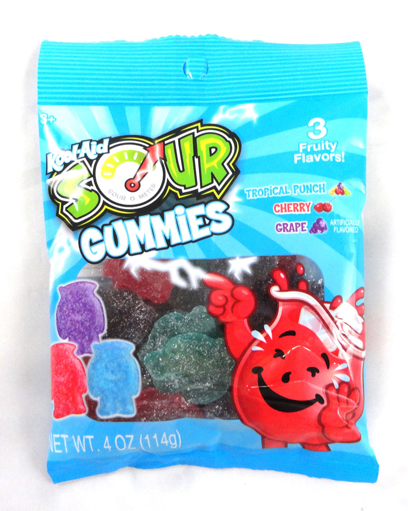 Kool-Aid  SOUR-Sanded Gummy Peg Bag 4oz 12ct