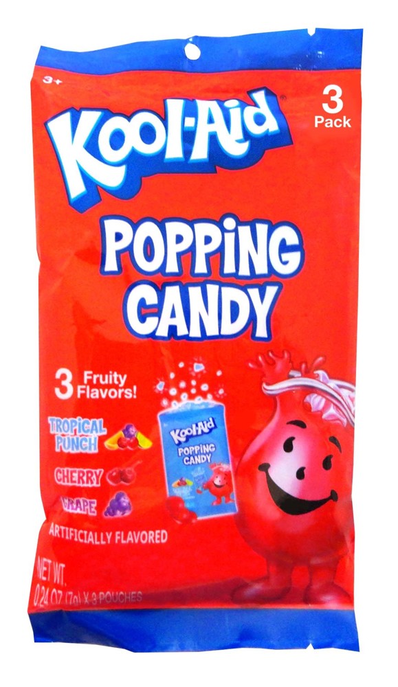 Kool-Aid  3Pk. Popping Candy Peg Bag .74oz 6/12ct