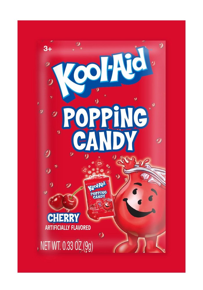 Kool-Aid Pop Candy  Pouch - Cherry .33oz. 4/20ct