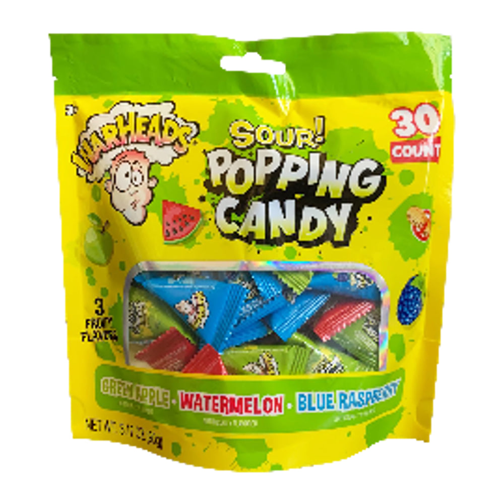 WarHeads  30ct. Popping Candy Gusset Bag 3.17oz  1/16ct