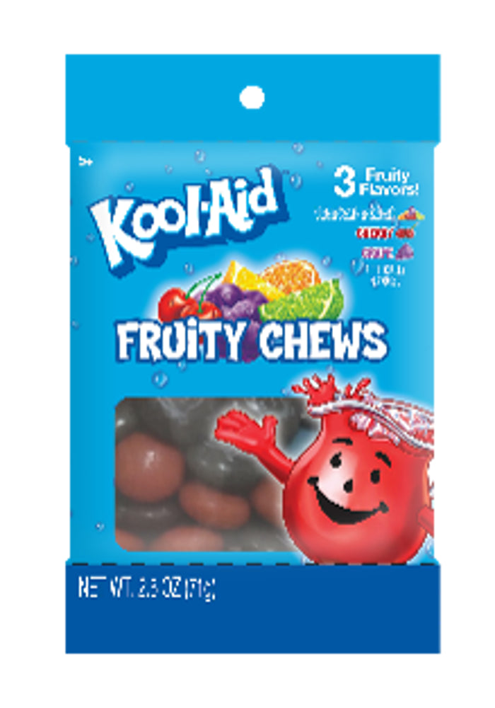 Kool-Aid Fruit Chews Peg Bag 2.5oz 4/12ct