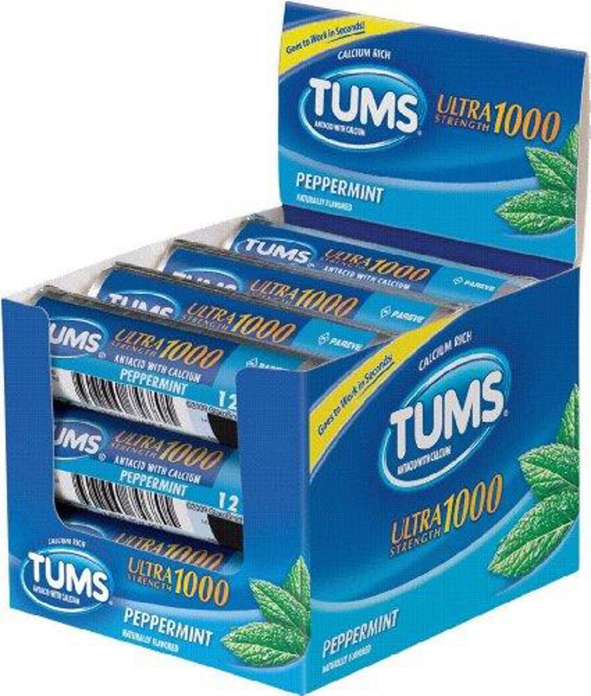 Tums Ultra Peppermint 12 pcs  24/12ct