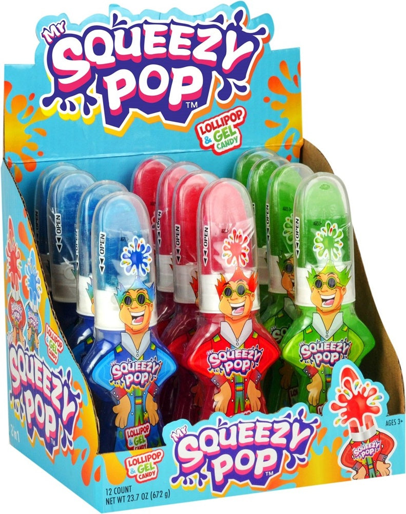 Koko's Mr Squeezy Pop  Squeeze-N-Lik 1.9oz 8/12ct