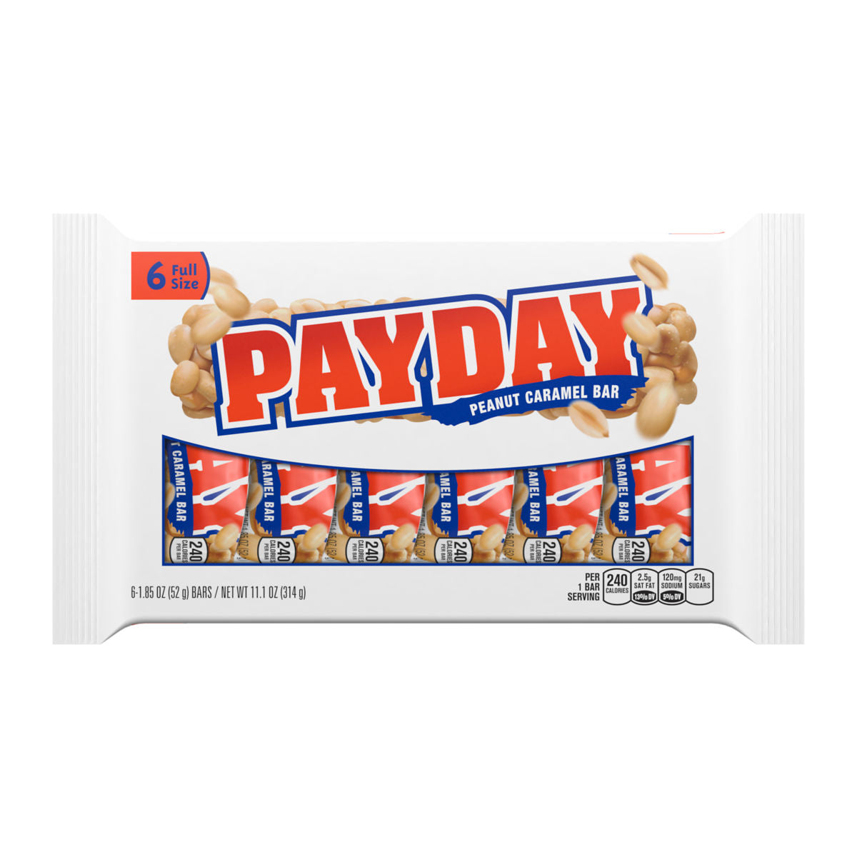 PAYDAY Peanut Caramel Standard Bar 6-Pack, 11.1 oz., 12 ct.