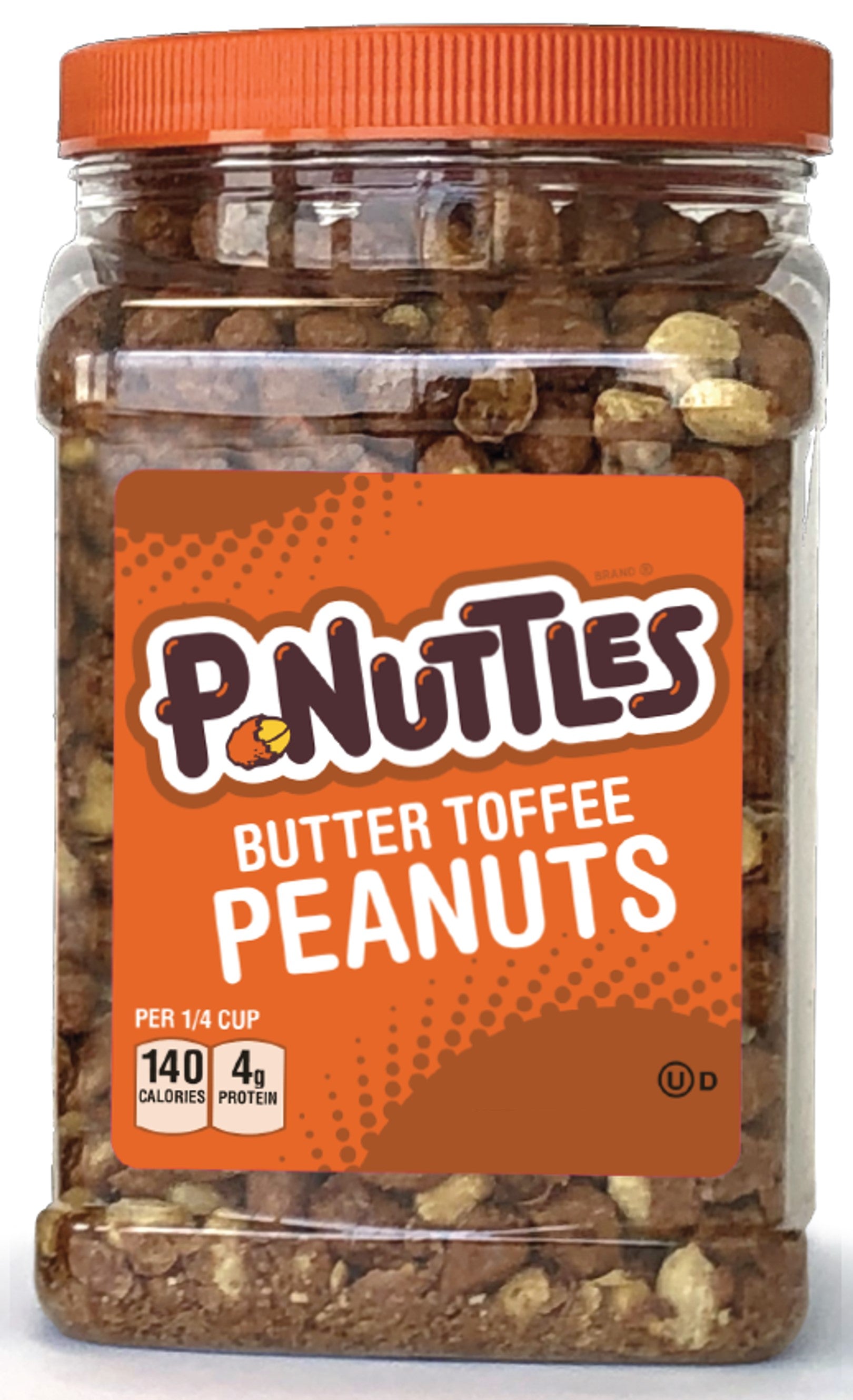 A&B P-Nuttles Peanuts 44oz Jar Pdq Display 1/6ct