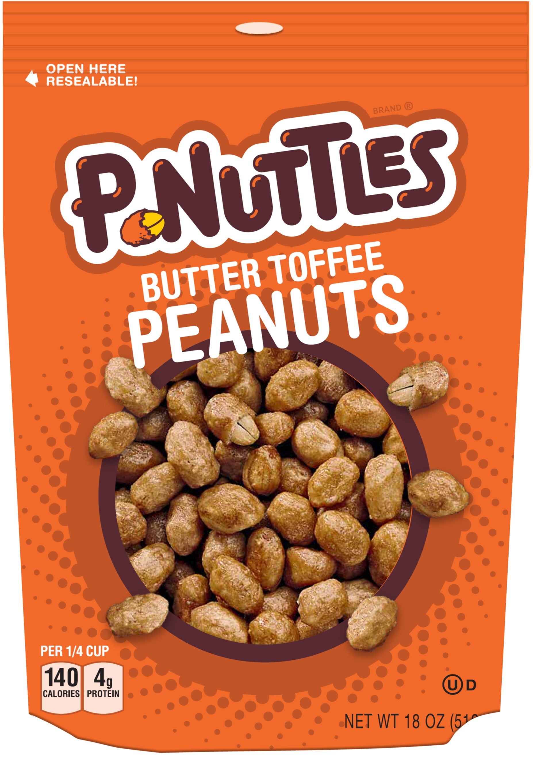 A&B P-Nuttles Peanuts Sub 18oz 1/4ct