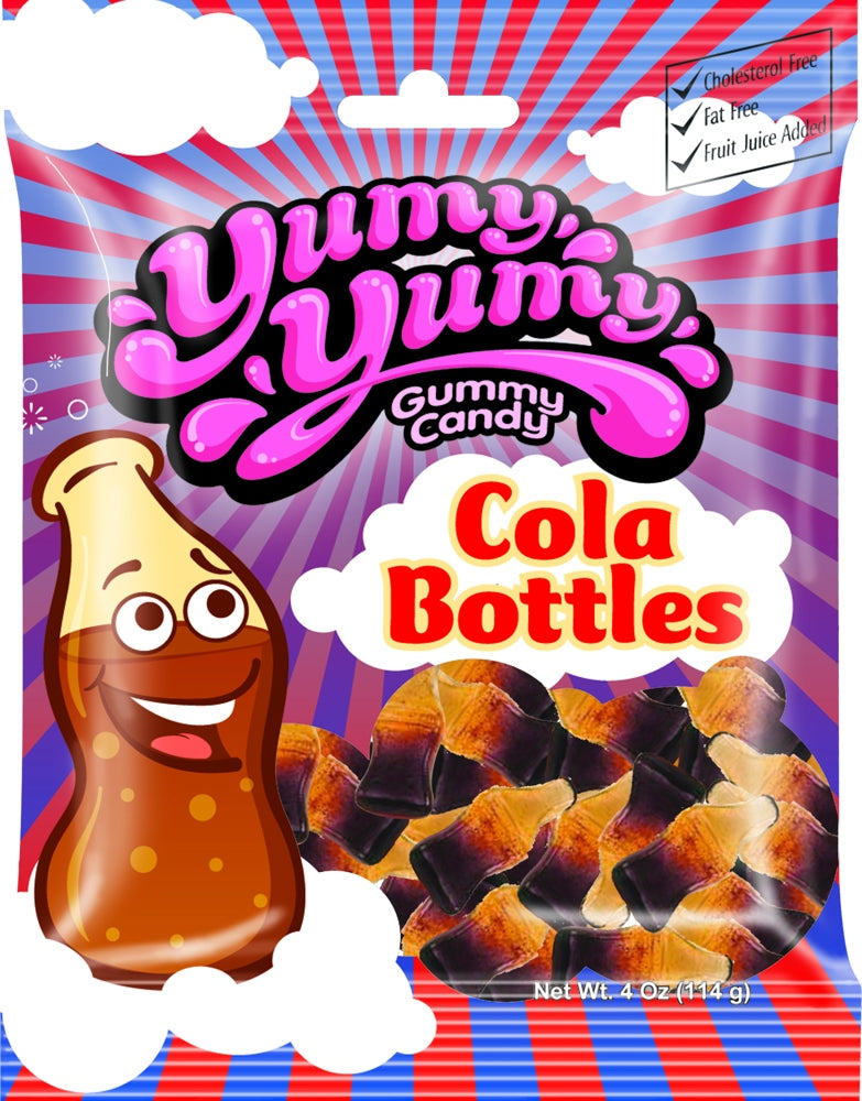 Kervan Yumy Yumy Peg Bags Cola Bottles 12ct 4oz