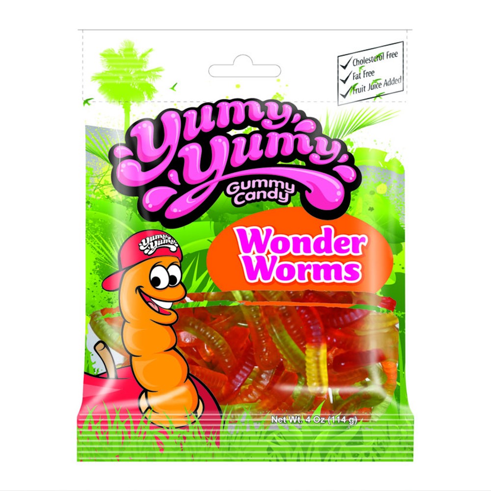 Kervan Yumy Yumy Peg Bags Wonder Worms 12ct 4oz