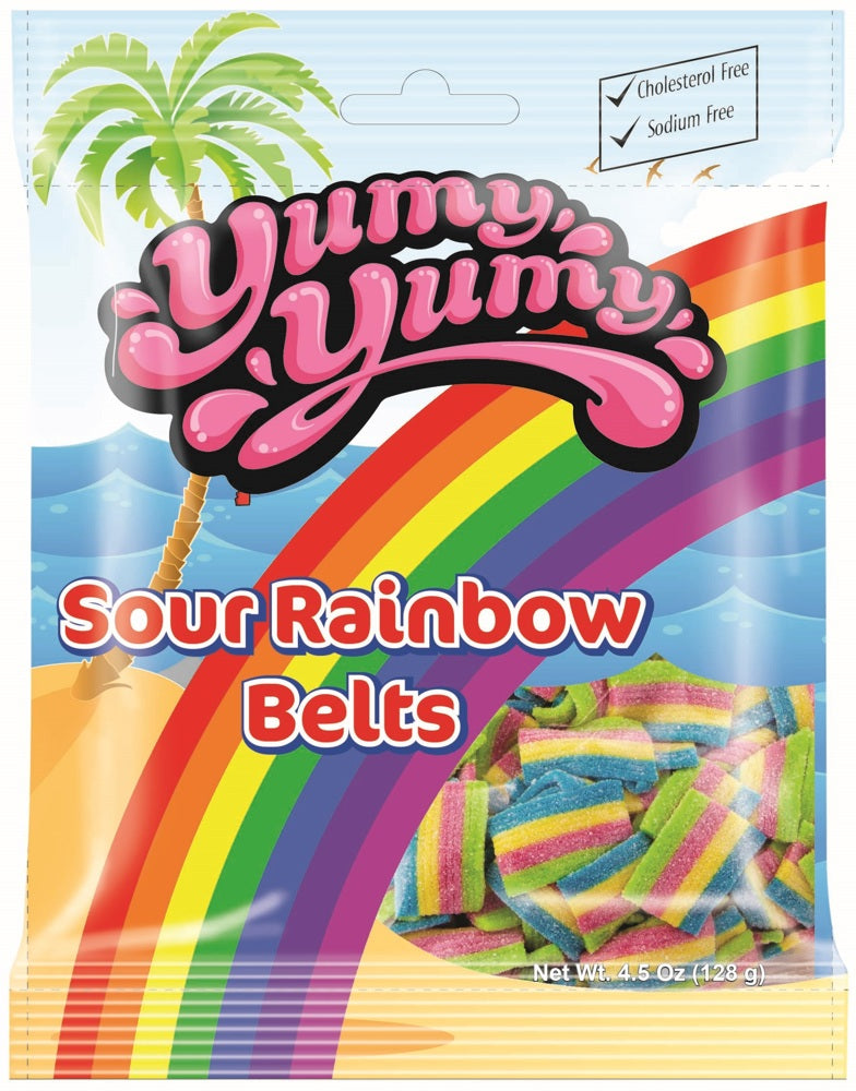 Kervan Yumy Yumy Peg Bags Rainbow Belts 12ct 4.5oz