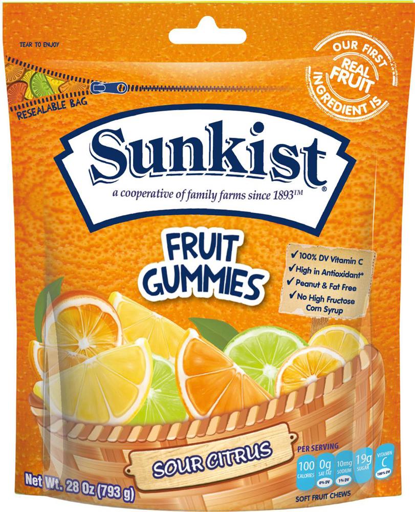 Kervan Sunkist Gusset Bag Sour Citris 6ct 28oz