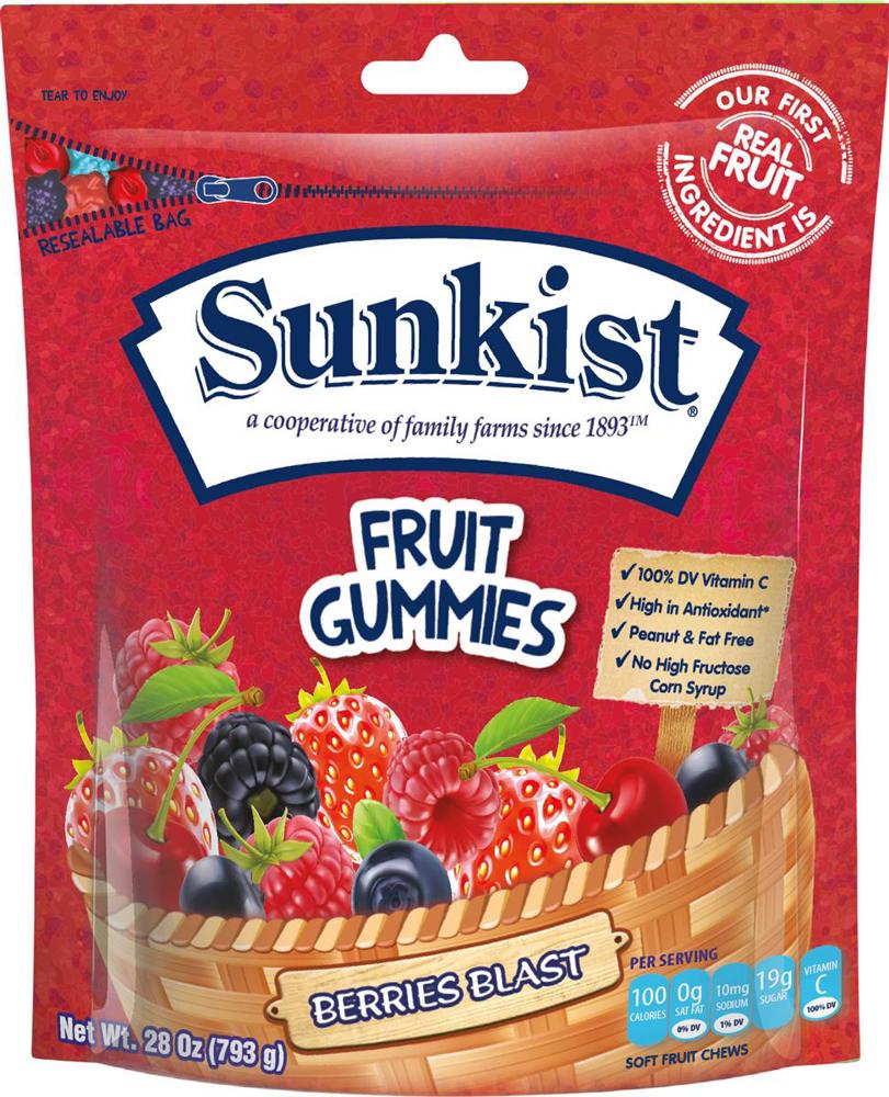 Kervan Sunkist Gusset Bag Berry Blast 6ct 28oz