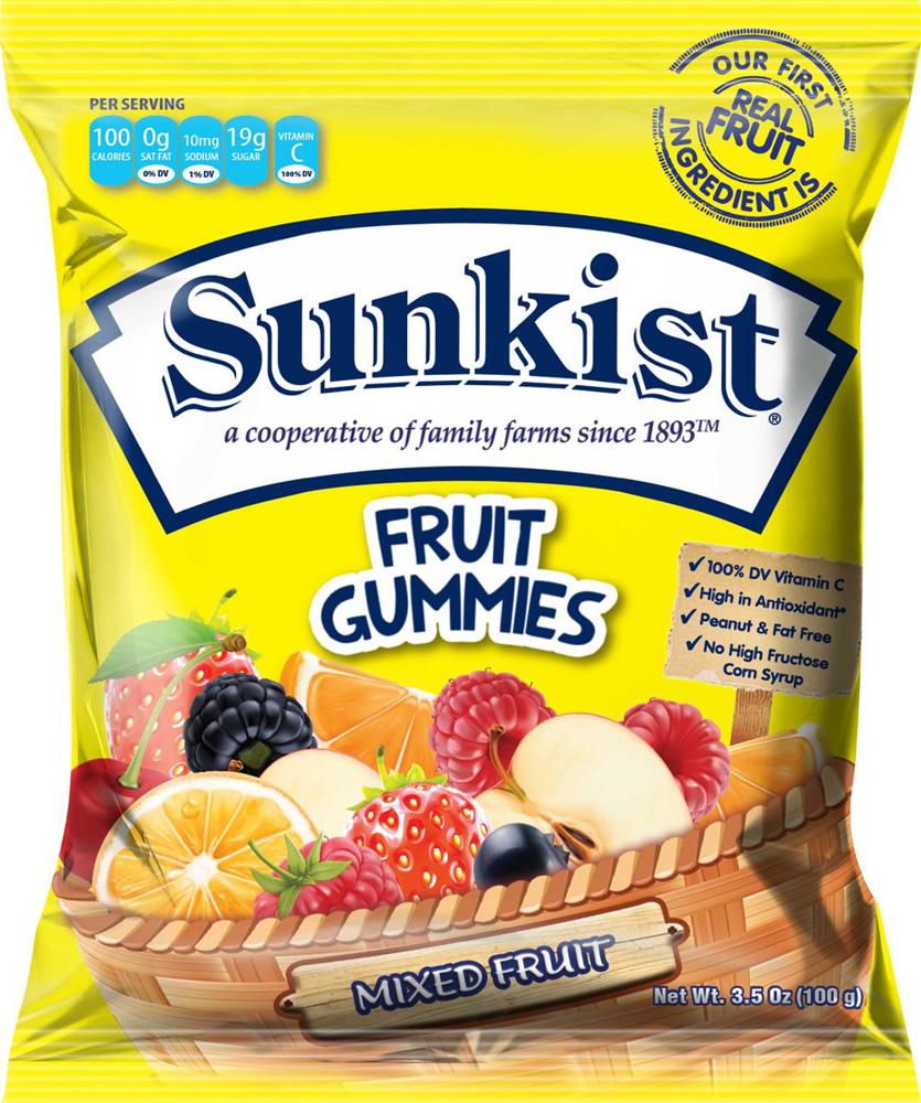 Kervan Sunkist Peg Bag Mixed Fruit 12ct 3.5oz