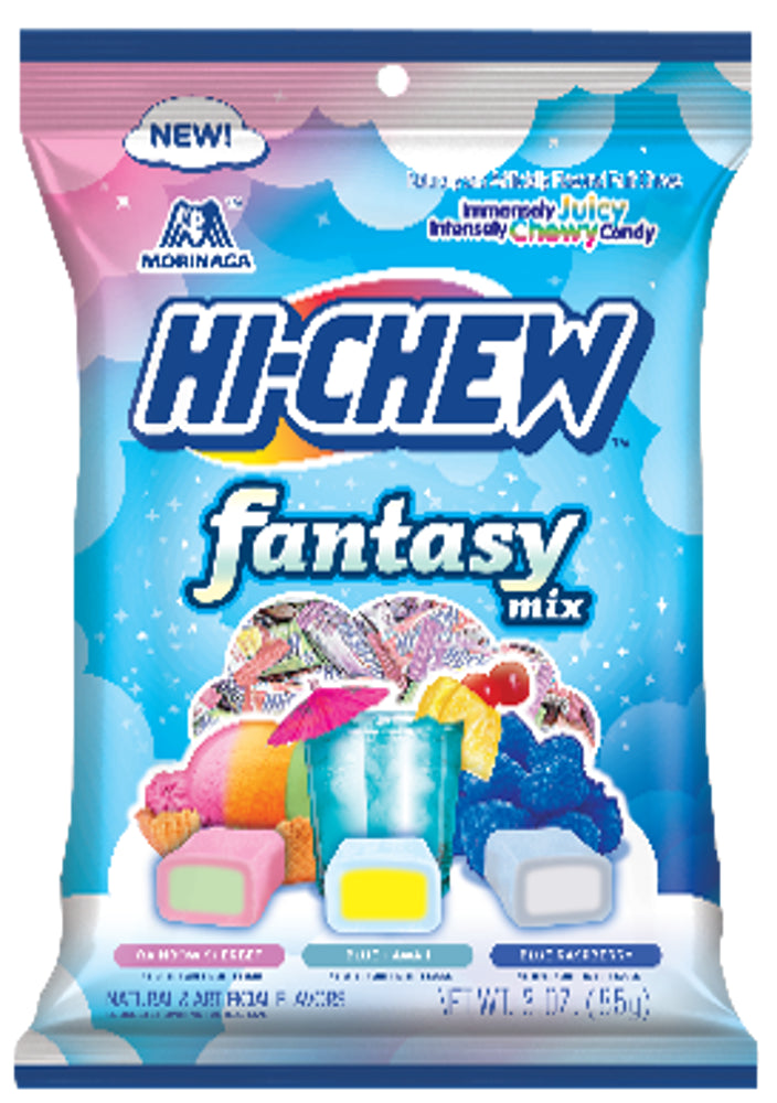 Hi-Chew Bag Fantasy Mix(Rainbow Shrbt, Blue Hawaii, Blue Rasp) 3 oz 1/6ct