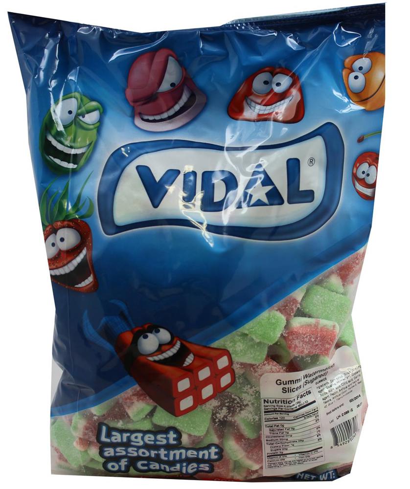 Vidal Bulk Watermelon Slices Sugared 6ct 4.4lb