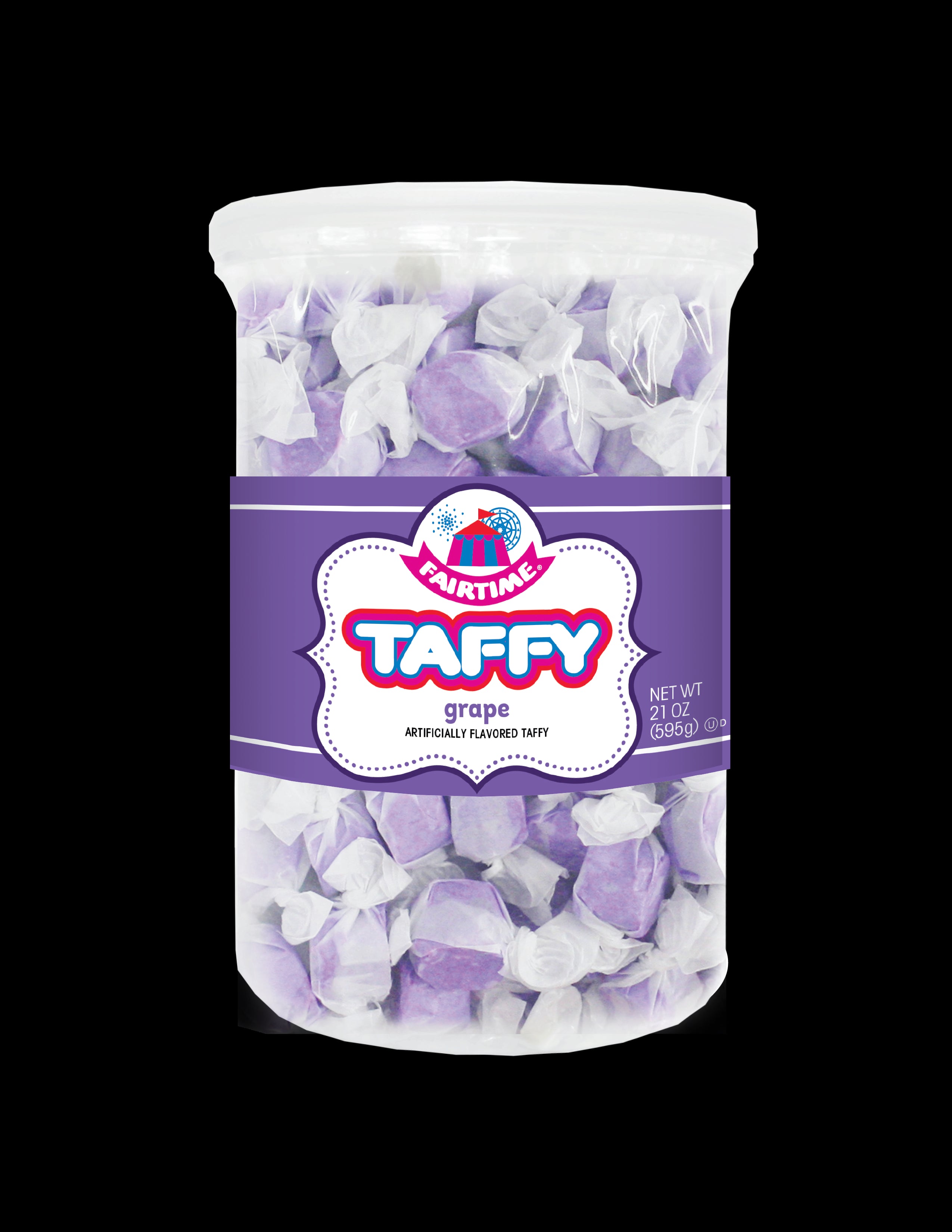 A&B Fairtime Taffy Colors Jar - Purple 21oz 1/6ct