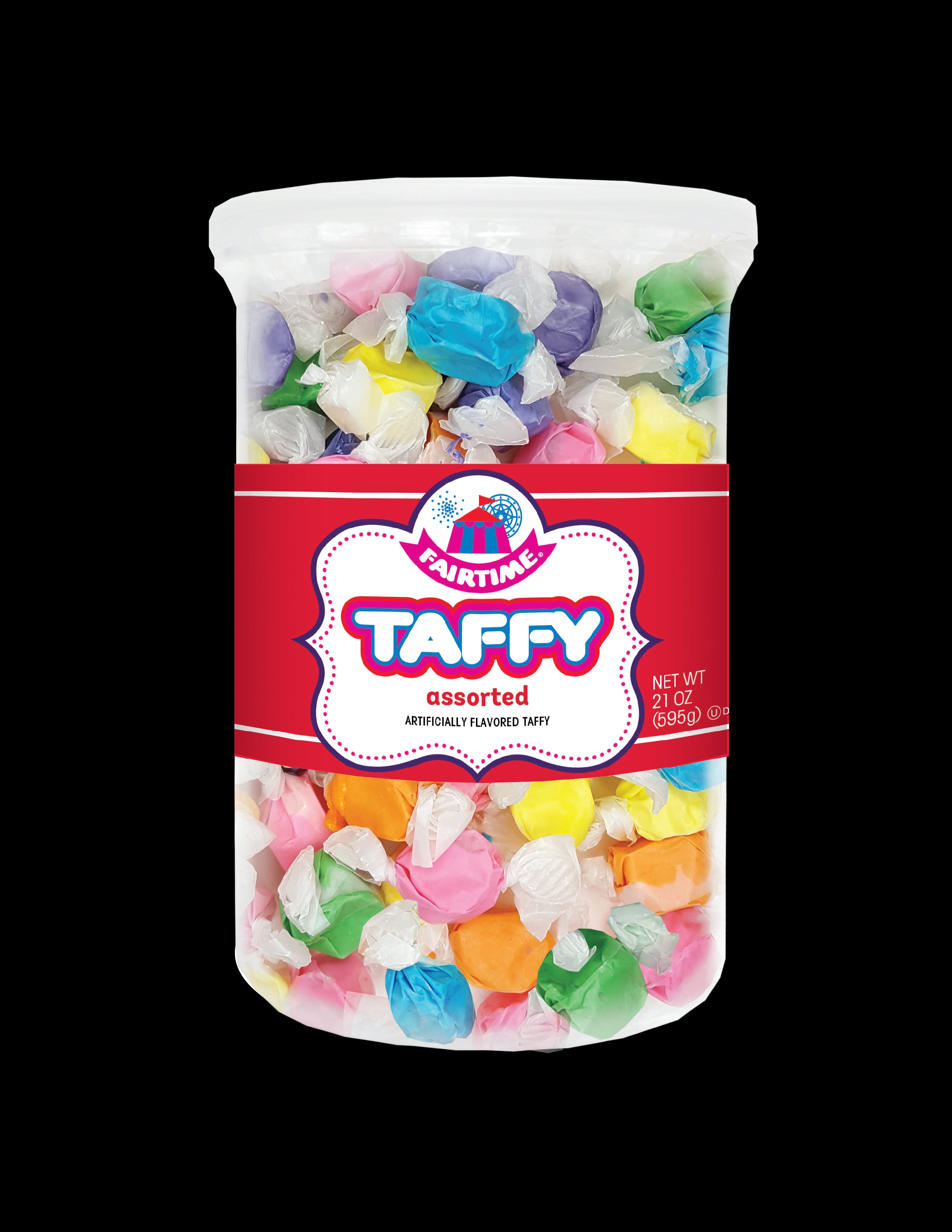 A&B Fairtime Taffy Colors Jar - Assorted 21oz 1/6ct