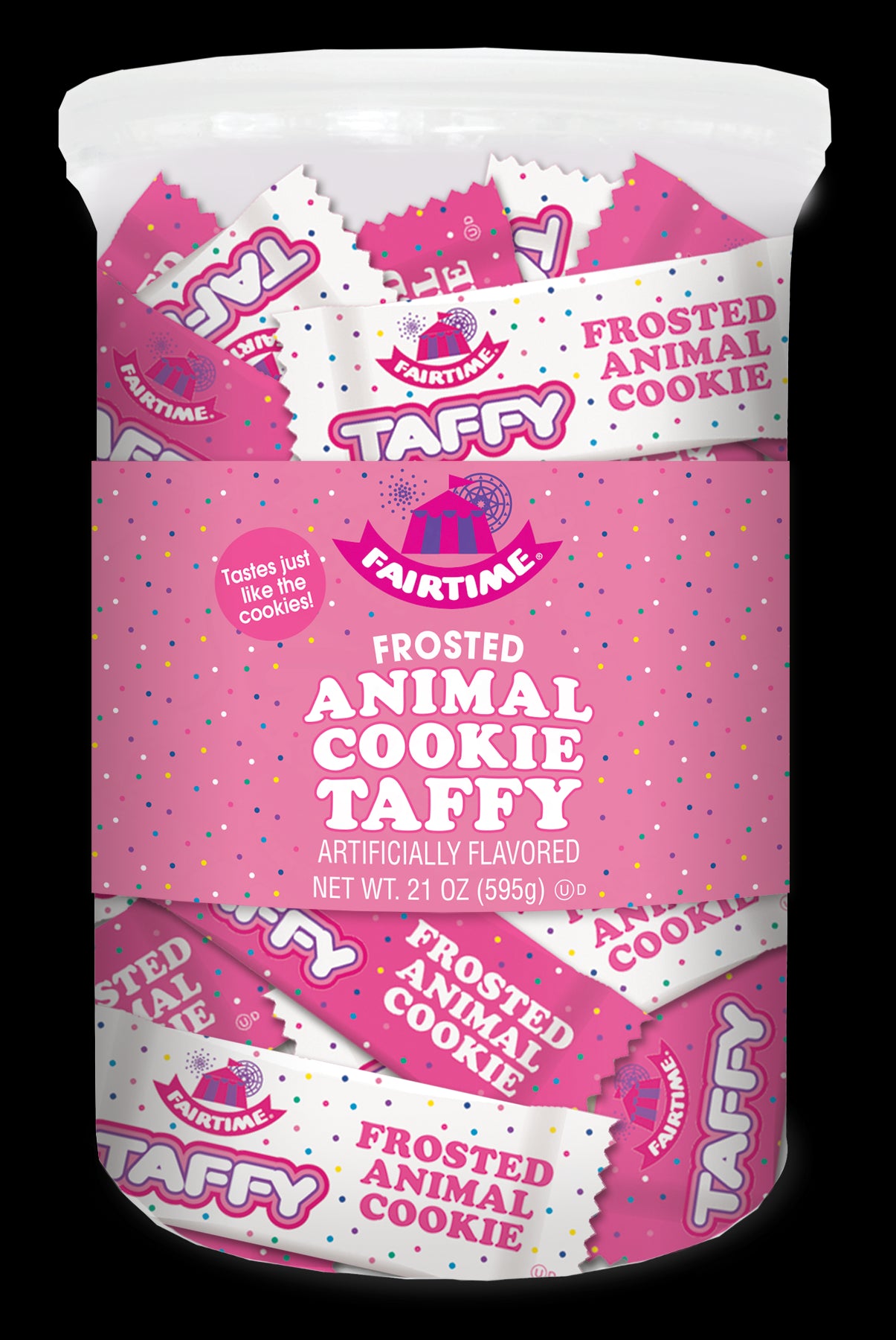 A&B Fairtime Taffy Animal Cookie Tub 21oz 1/6ct