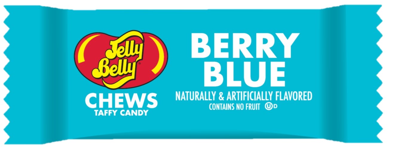 A&B Bulk JELLY BELLY CHEWS BERRY BLUE 3lb 1/5ct