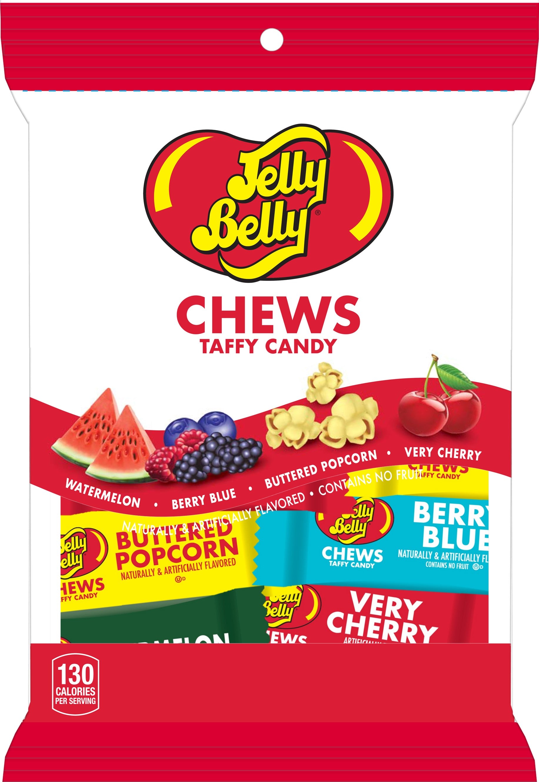 A&B Jelly Belly Chews Peg Bag 7oz 1/12ct