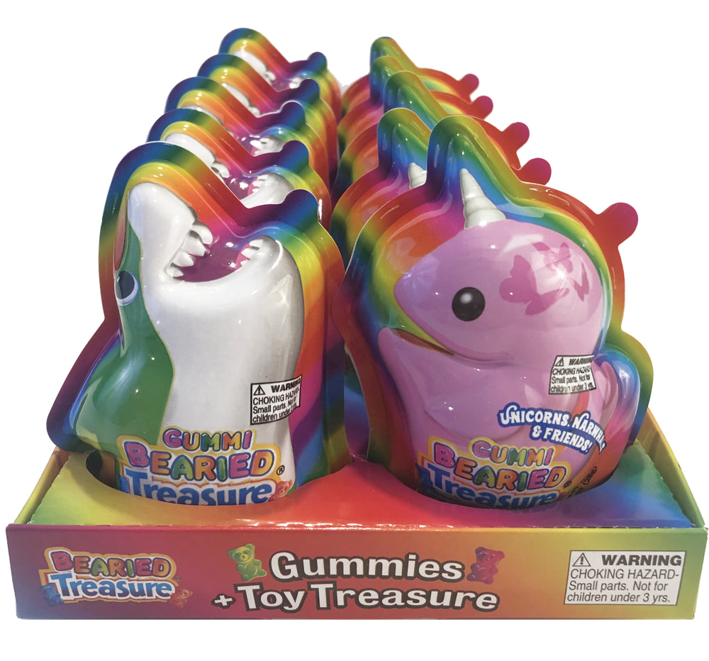 Candy Treasure Bearied Treasure Chest w/Gummies 1oz  4/10ct