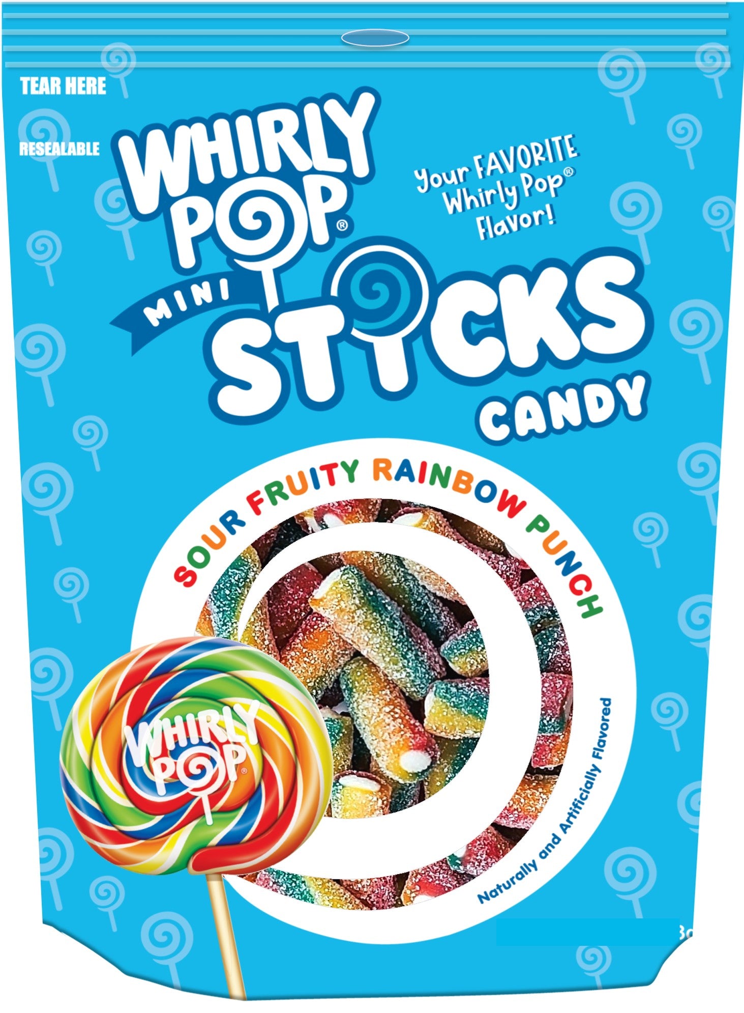 A&B Whirly Pop Mini Sticks Sub 7.5oz 1/12ct