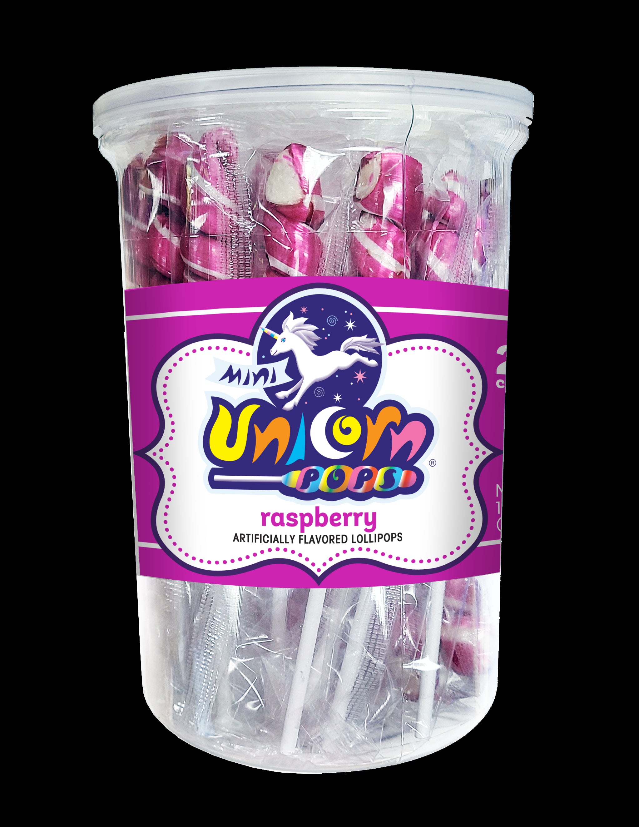 A&B Mini Unicorn Colors Jars - Raspberry 10oz 6/24ct