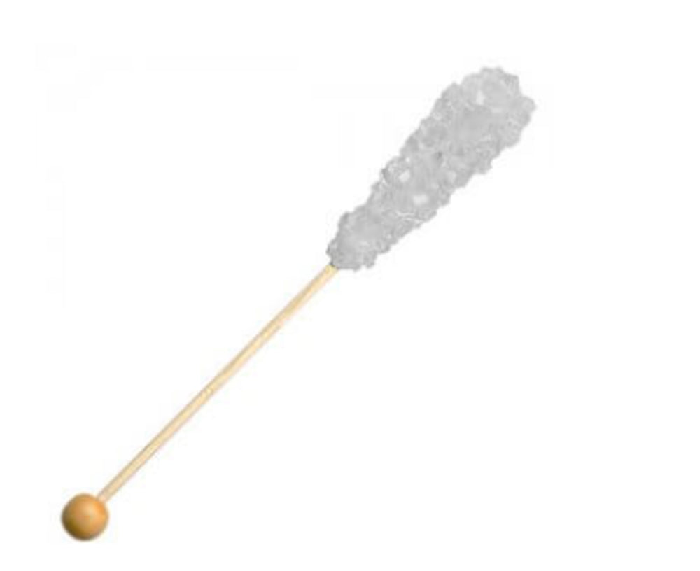 Richardson Rock Candy Stick 5 3/4" Swizzle Sticks White Wrapped 72ct 0.45oz