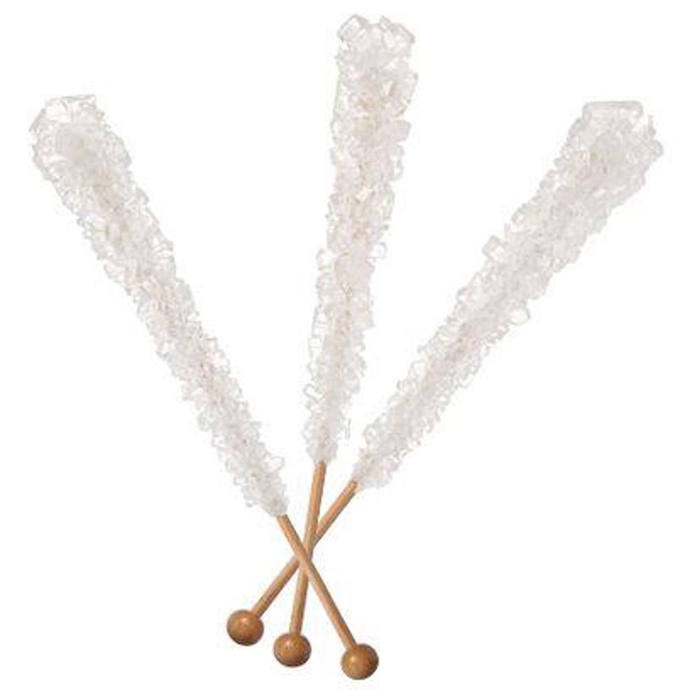 Richardson Crystal Sticks 6 1/2" Rock Candy White Wrapped 120ct