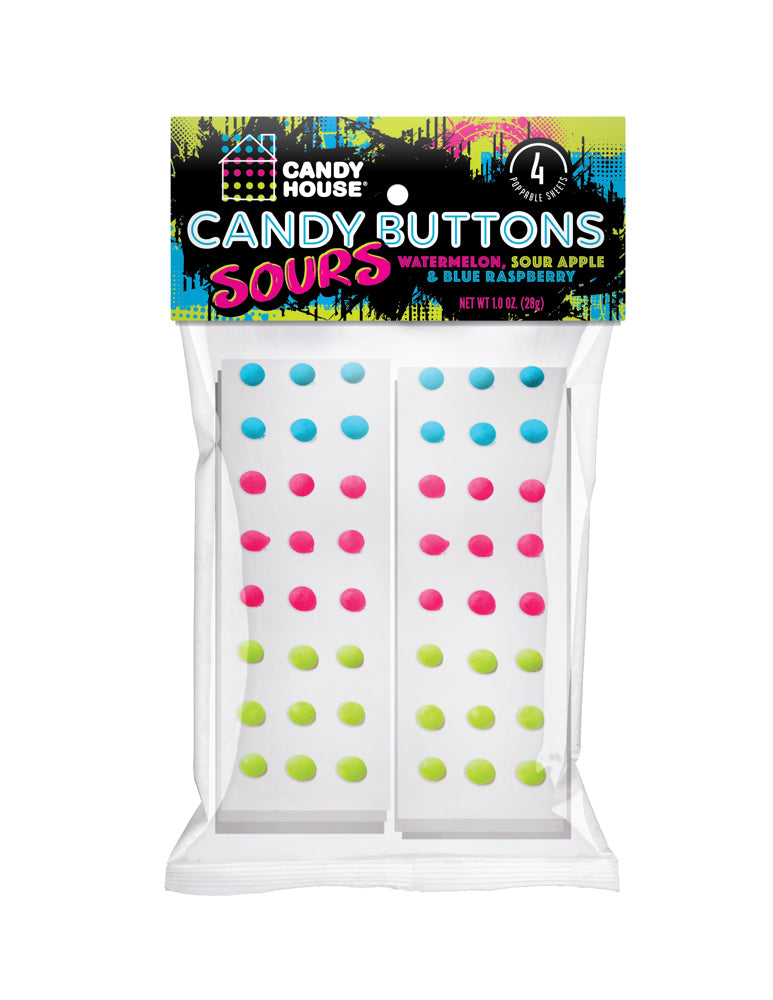 Doscher's Sour Candy Buttons Bulk Strips  1000ct