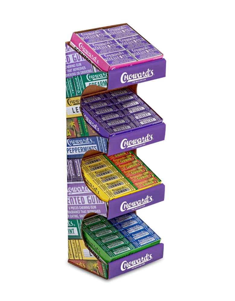 Choward's 4 Tier Counter Mint and Gum Assort Display 1/96ct