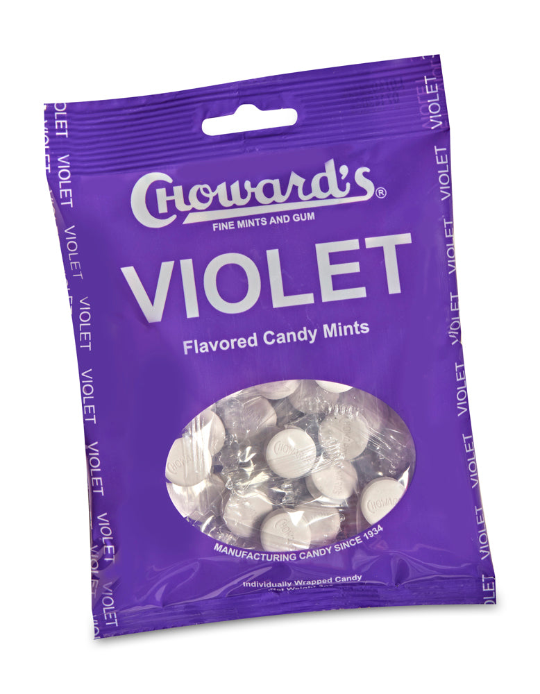 Choward's  Mints  Violet  Peg Bag  3oz  1/12ct