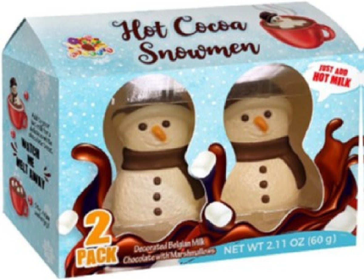 HOT COCOA TOPPERS SNOWMAN 2pk w/MM   2.11 OZ 1/6ct