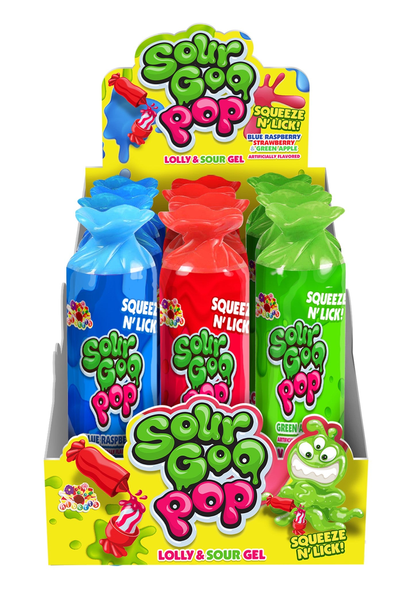 Alberts Sour Goo Pop 1.76oz 4/12ct