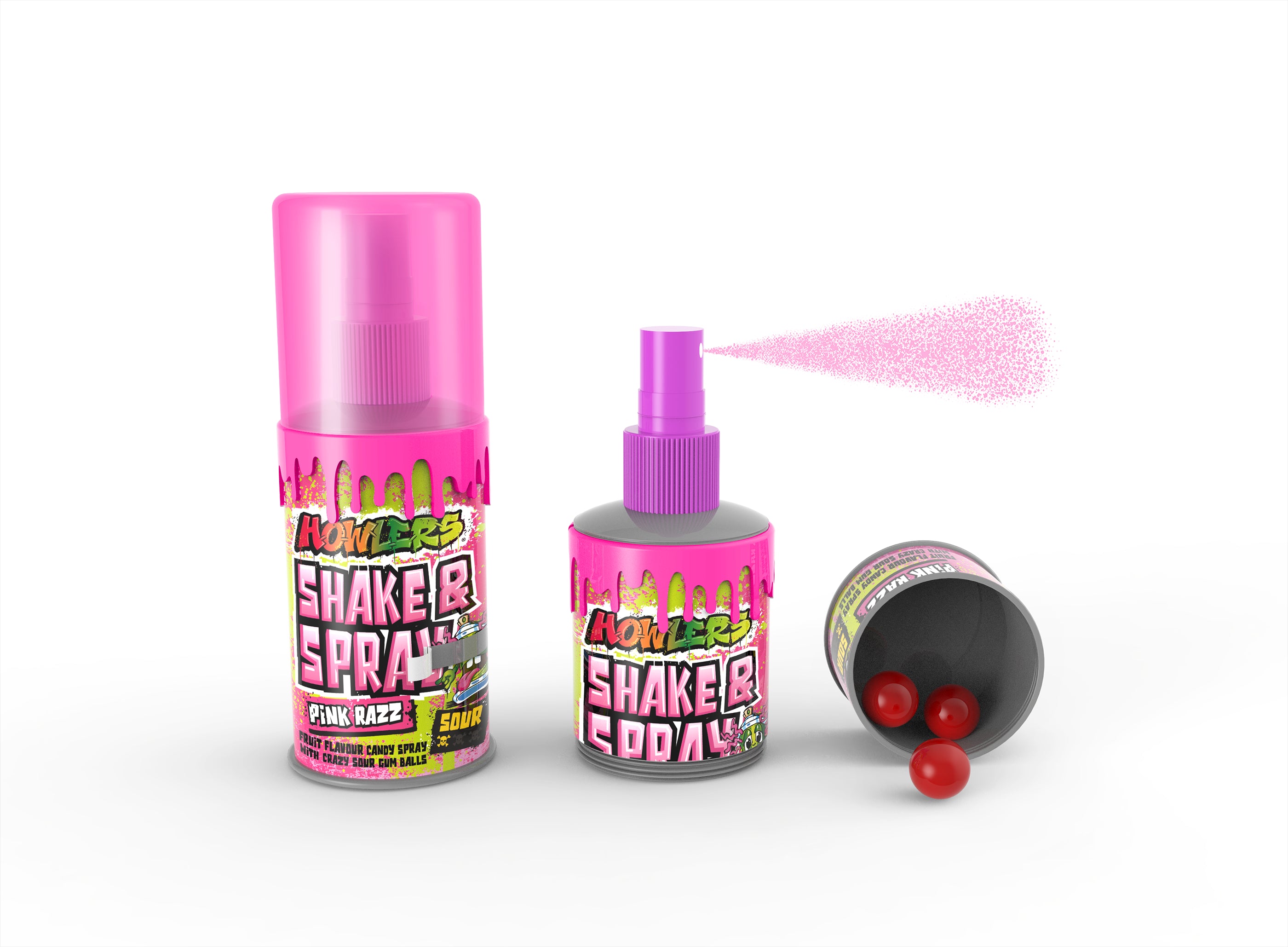 Alberts Howlers Shake & Spray Rad Reds Asst. 2.03oz 4/12ct