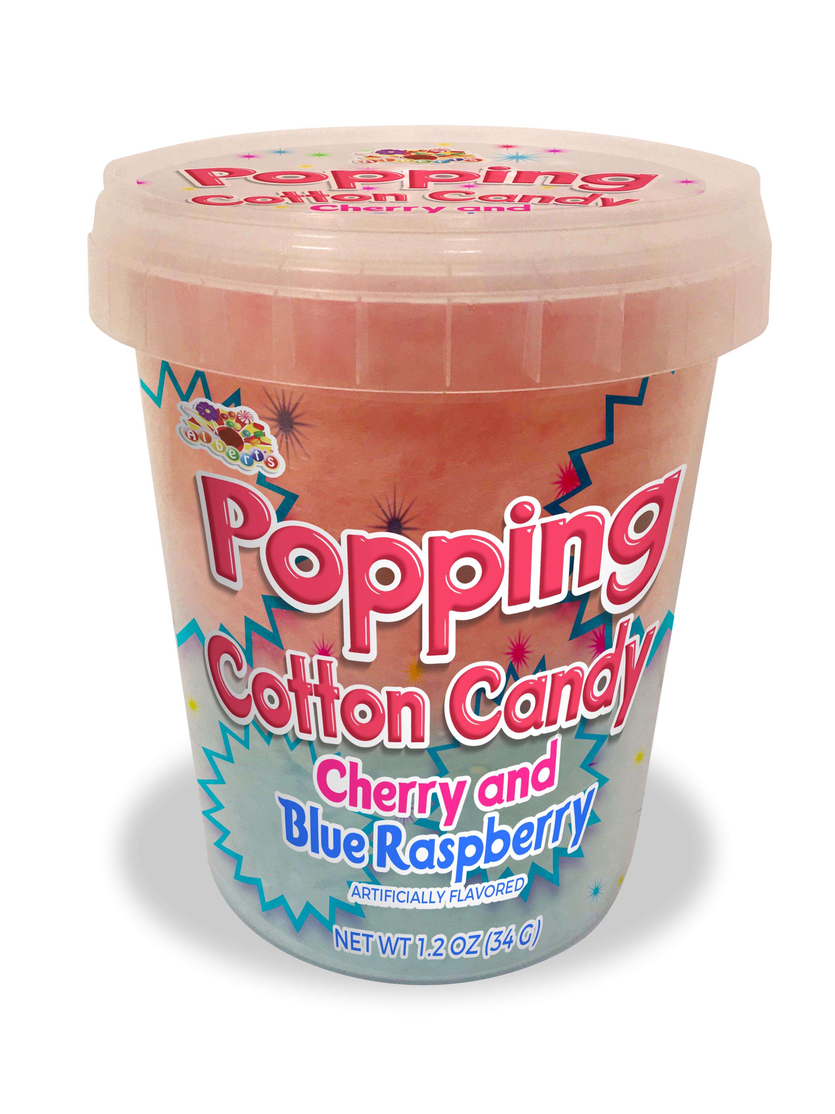 Alberts Cotton Candy Popping Tub 1.2oz 1/12ct