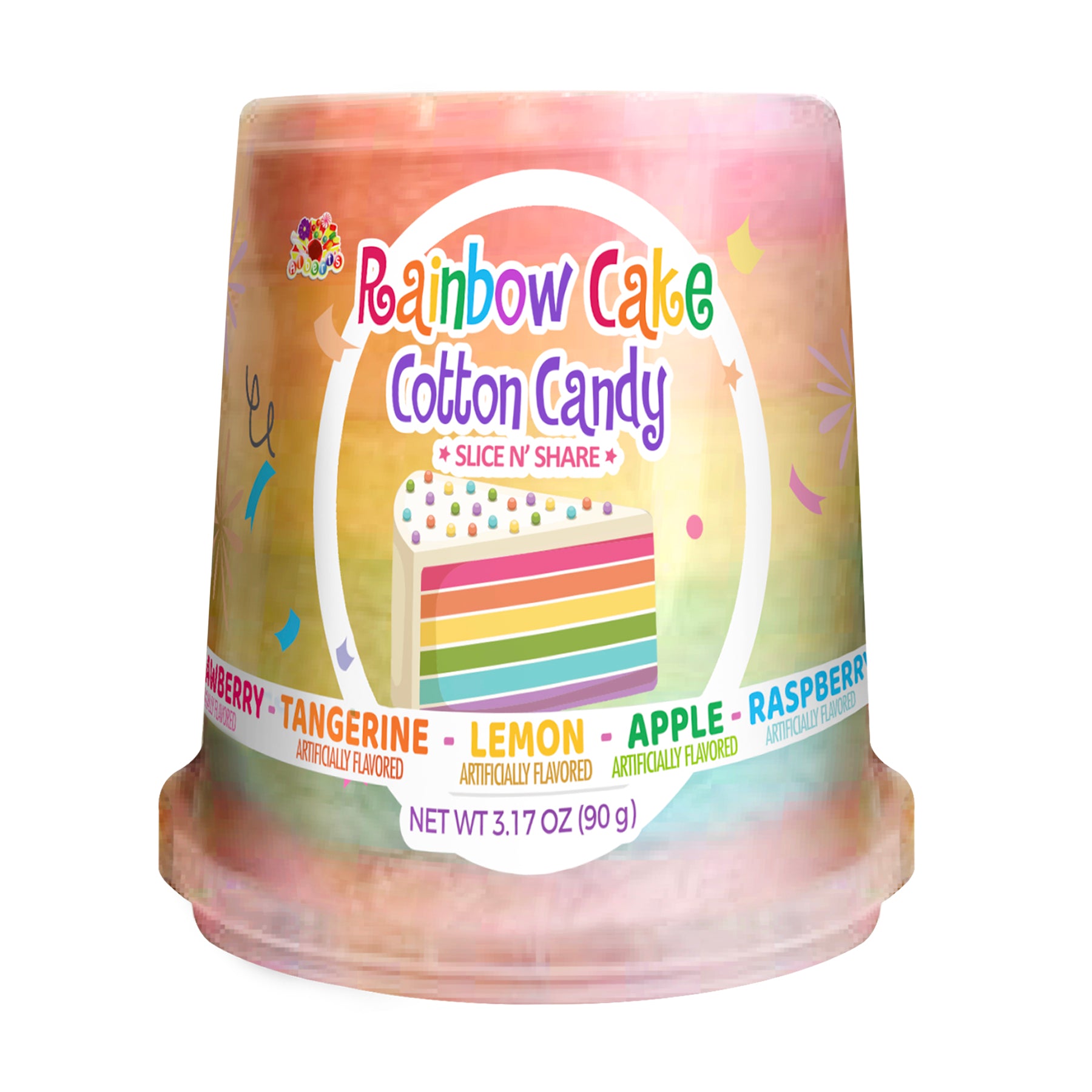 Alberts Cotton Candy Rainbow Cake Tub 3.17oz 1/12ct