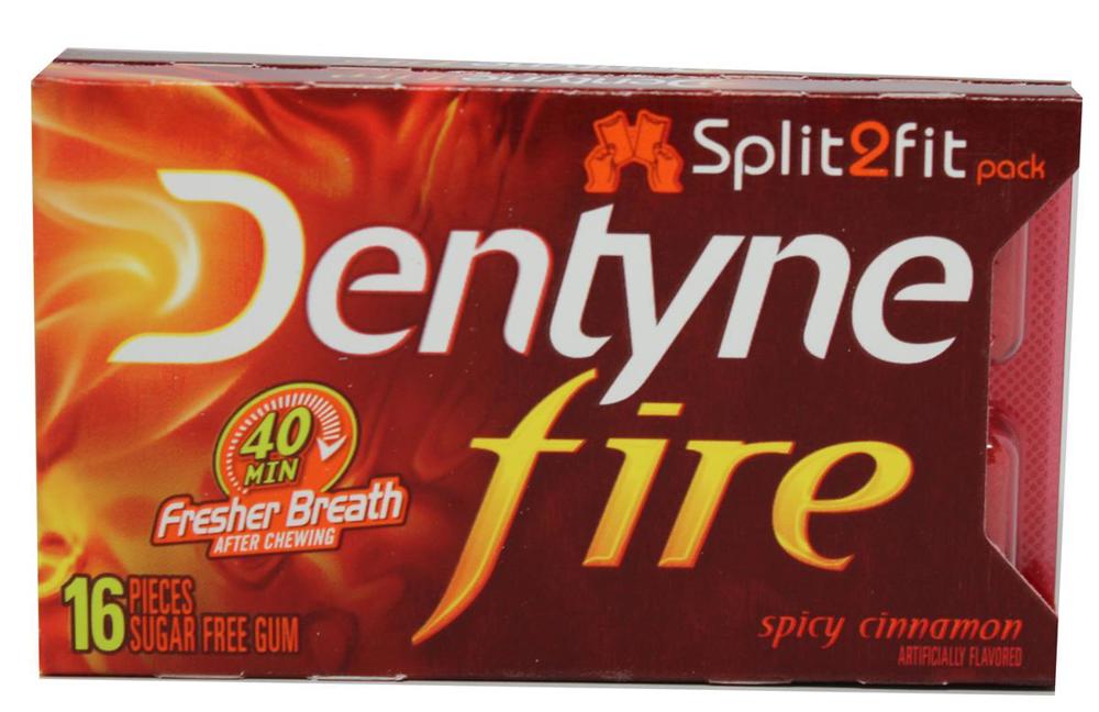 Dentyne Fire Split 2 Fit 16pc Spicy Cinnamon 18/9ct 16Piece(s)