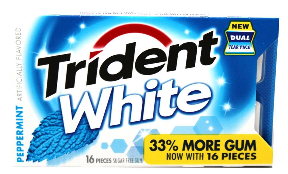 Trident White 16 pc Singles Peppermint 18/9ct 16Piece(s)