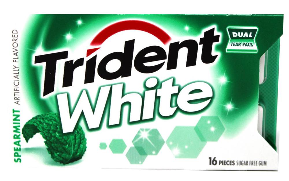 Trident White 16 pc Singles Spearmint 18/9ct 16Piece(s)