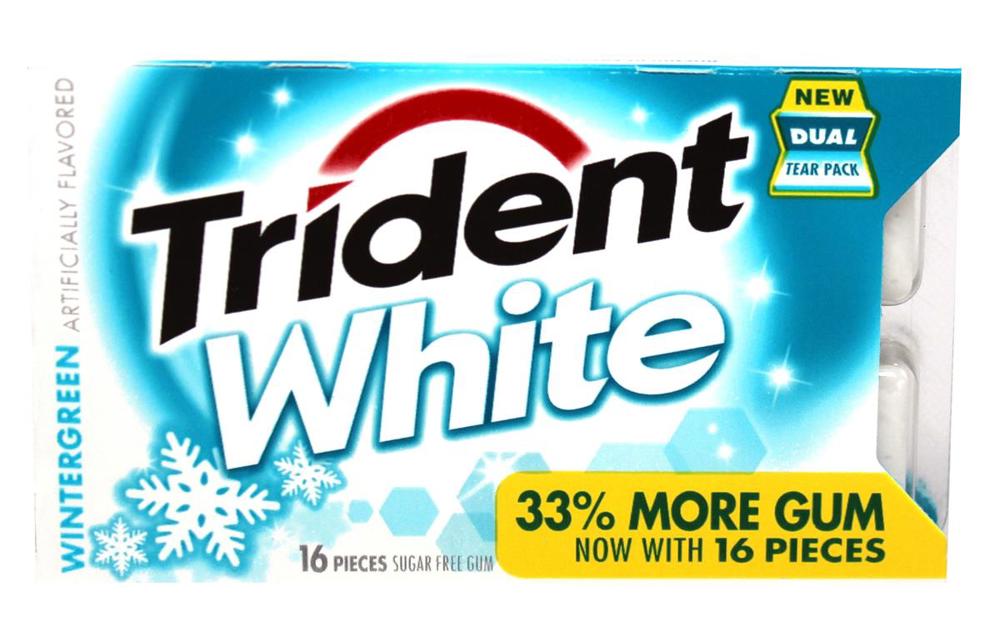 Trident White 16 pc Singles Wintergreen 18/9ct 16Piece(s)