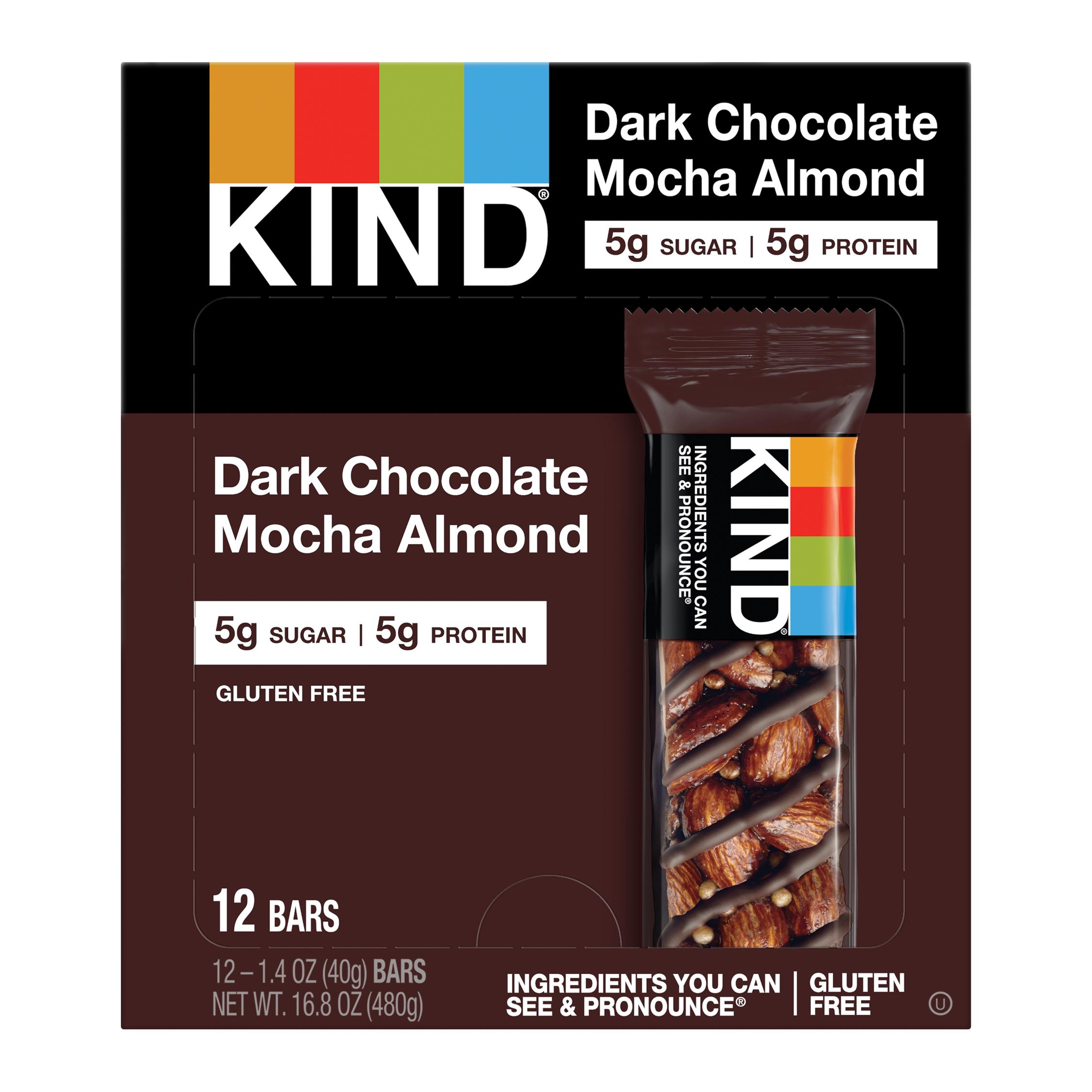 Kind Bar Dark Chocolate Mocha Almond   1.4oz 6/12ct